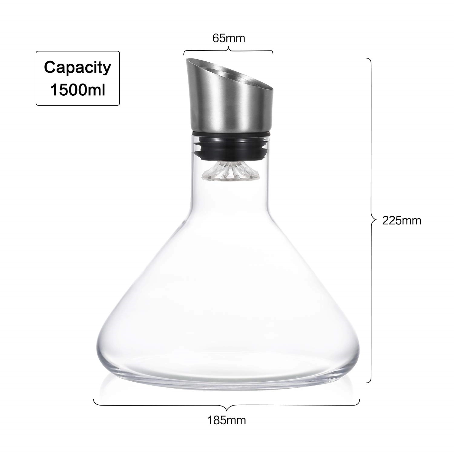Wine Decanter Built-In Aerator Pourer 2