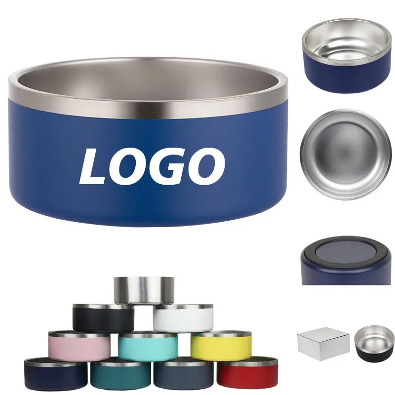 64 oz Non Slip Stainless Steel Dog Bowl 2