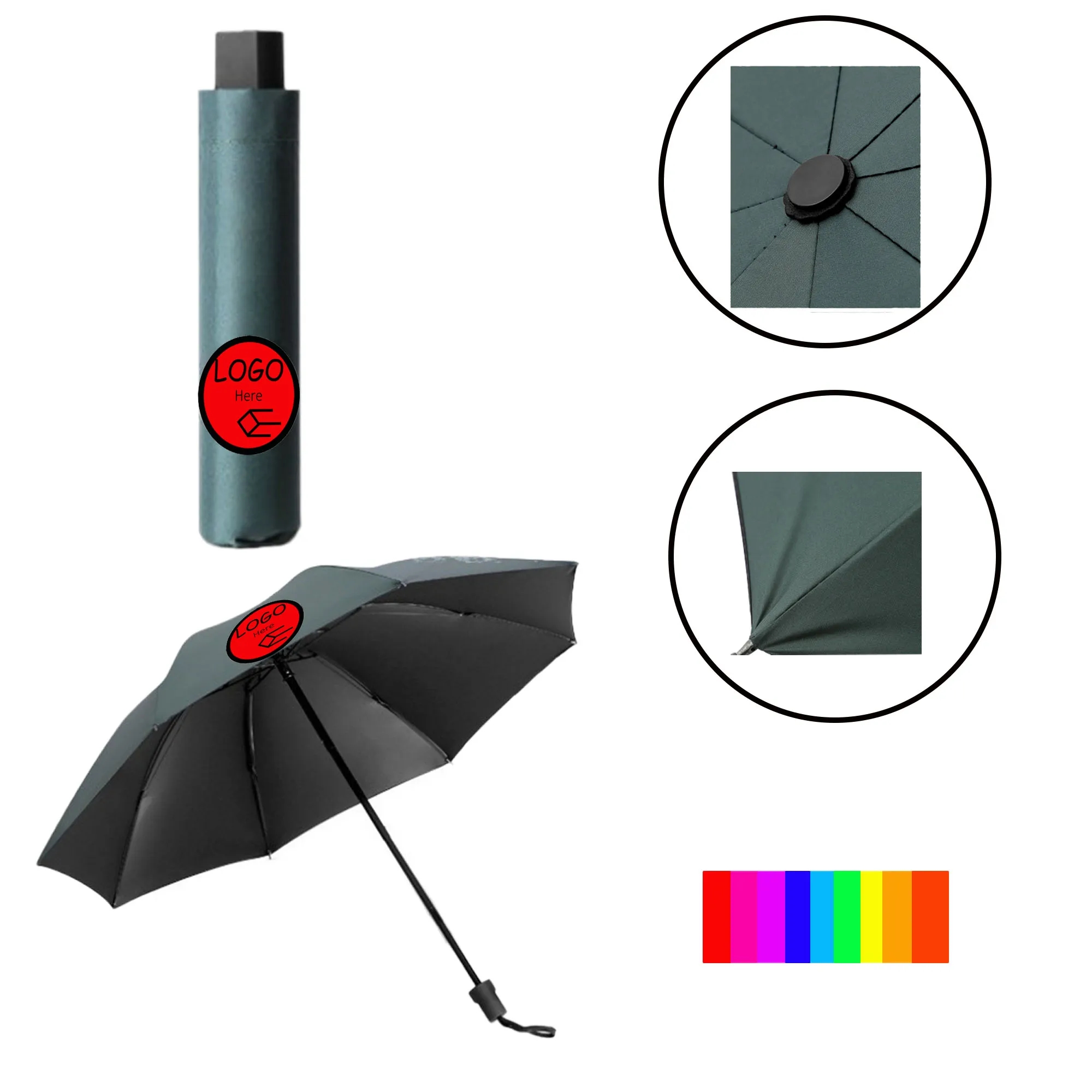 38" Steel Sunshade Umbrella