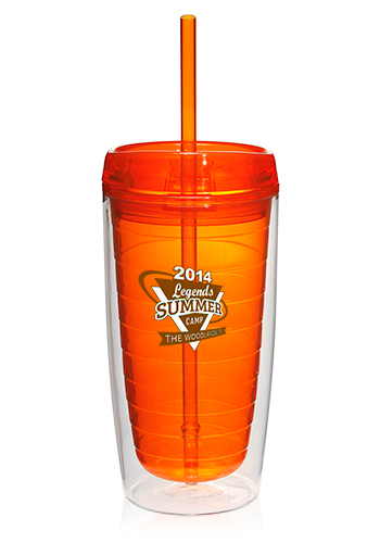 16 oz. Double Wall Tumblers with Straw 23