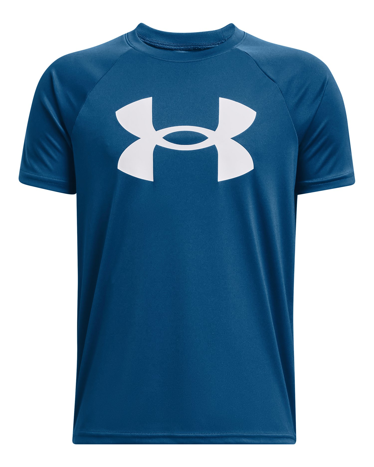 UA Tech Big Logo Boys' Short Sleeve 12