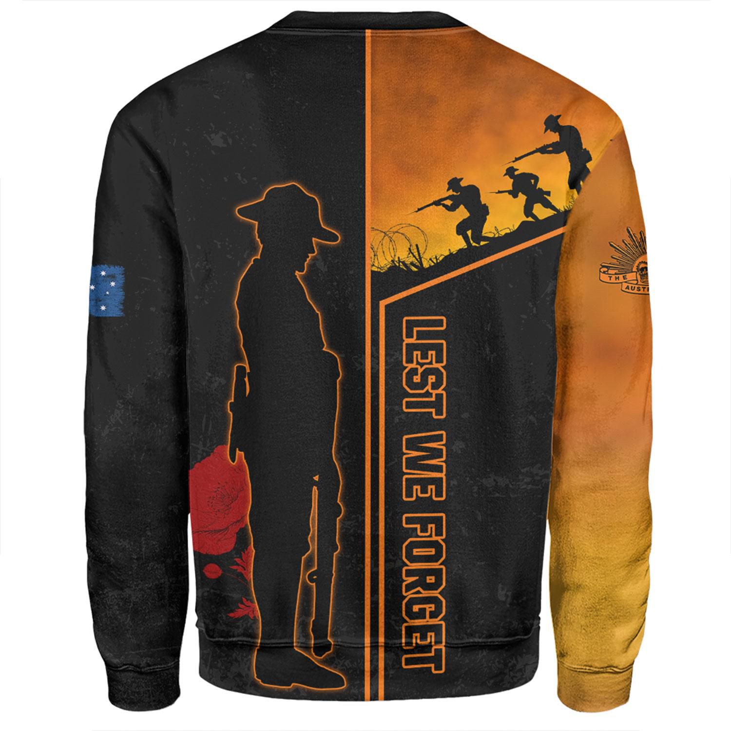 100% Cotton Full Color Pigmented Digital Print Men's Sweatshirt - 7.4 oz 1