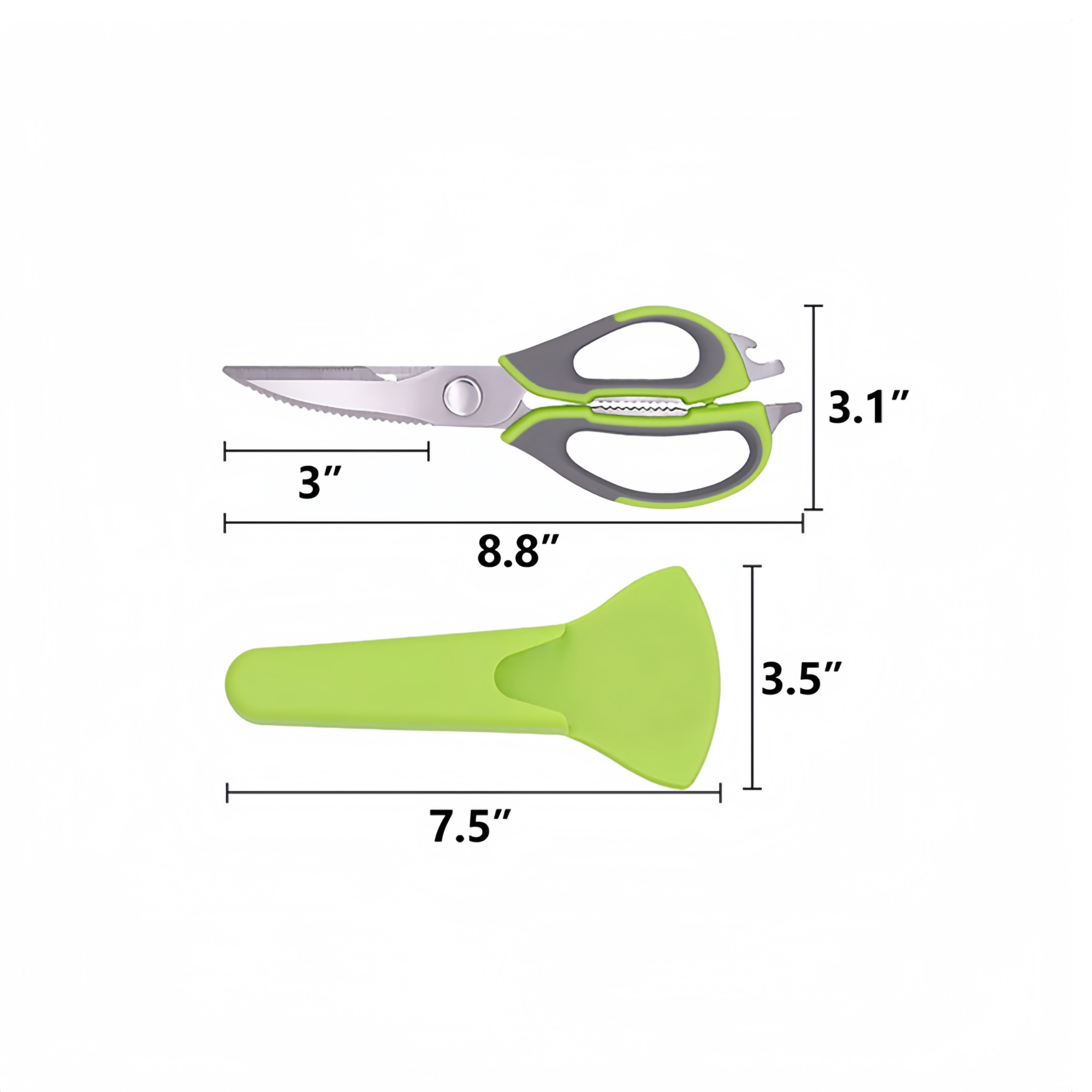 Kitchen Shears with Magnetic Holder 3