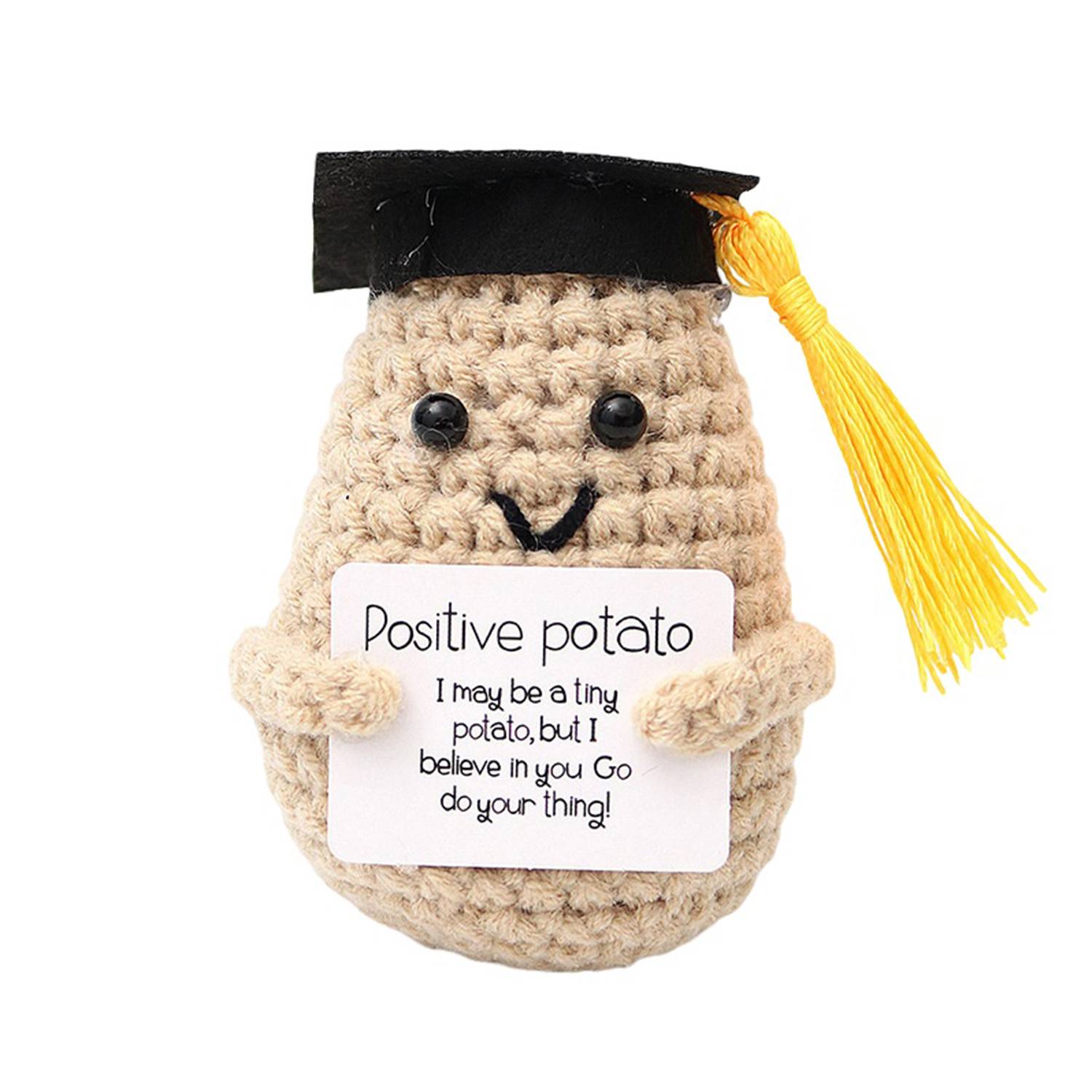 Mini Crochet Potato Cheer Up Doll Toy 1