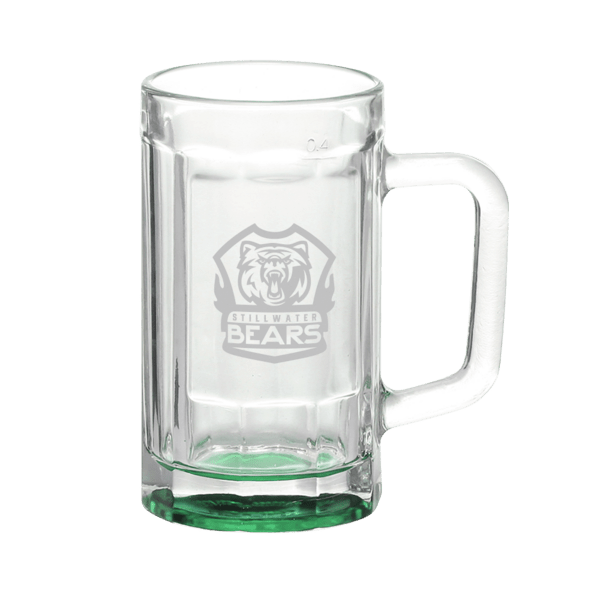 Chug 15 oz. Sports Fan Glass Beer Mug 30