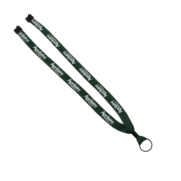 5/8" Polyester Shoelace Lanyard with Metal Crimp & Split-Ring 103