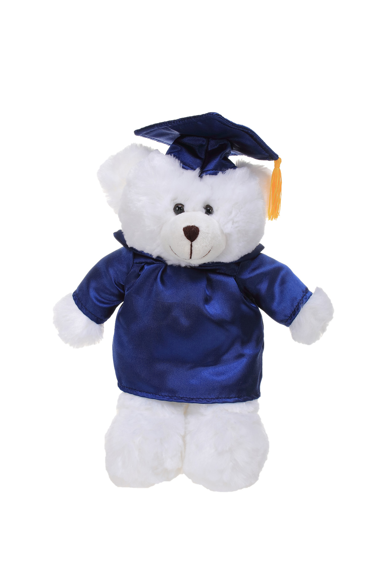 Soft Plush White Teddy Bear in Graduation Cap & Gown 4