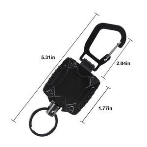 Customizable Rectangular Aluminum Alloy Carabiner 4