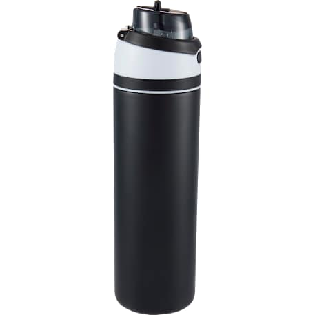Elvin 28oz Recycled Stainless Flip Straw Bottle, custom water bottle with logo imprint 248