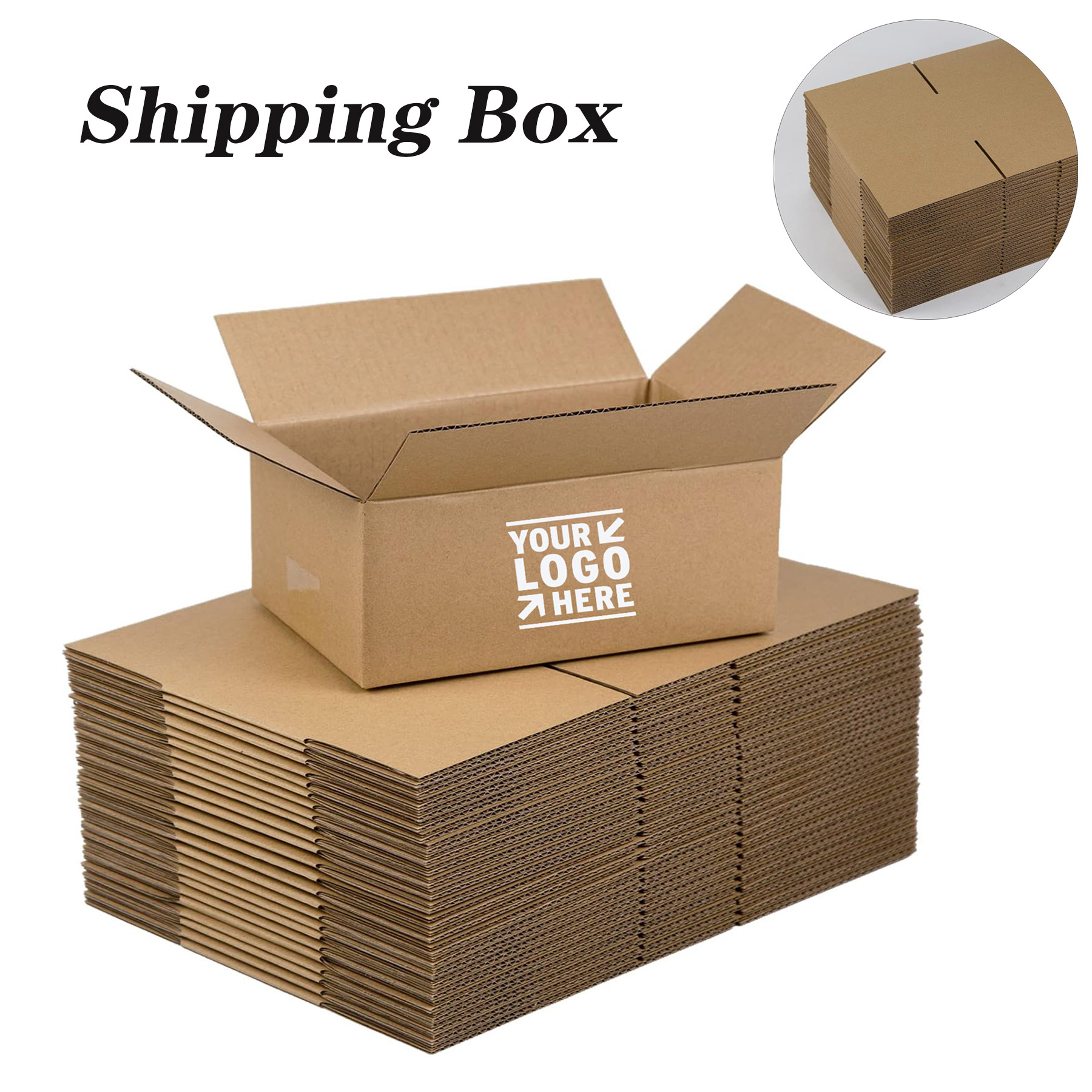 9x6x4 Inches Small Easy to Fold Storage Corrugated Cardboard Shipping Packing Box 2