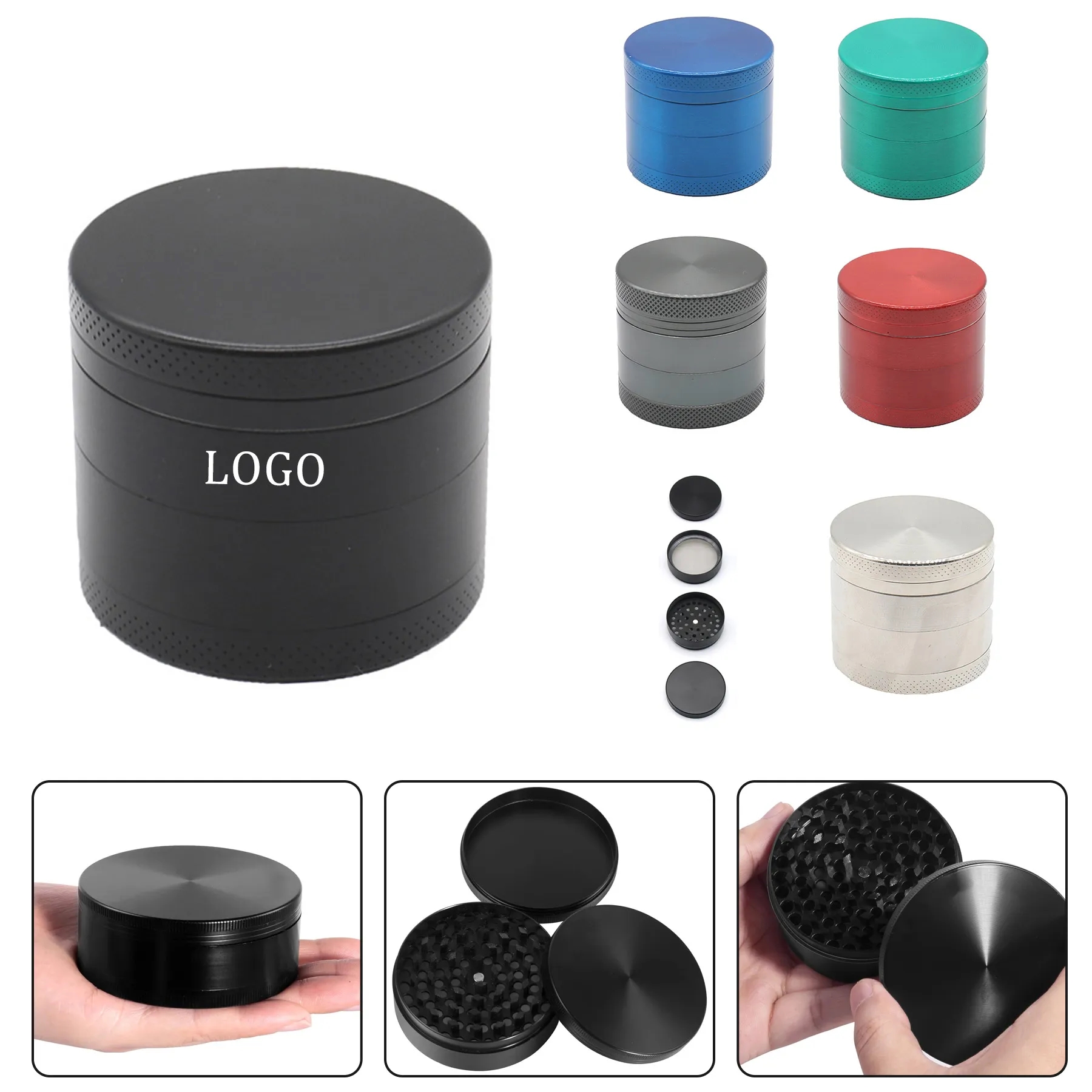 2.4"D x 1.6"H Large Spice Cigarette Drug Grind 1