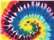 Unisex Multi-Color Tie-Dyed T-Shirt - 1000 16