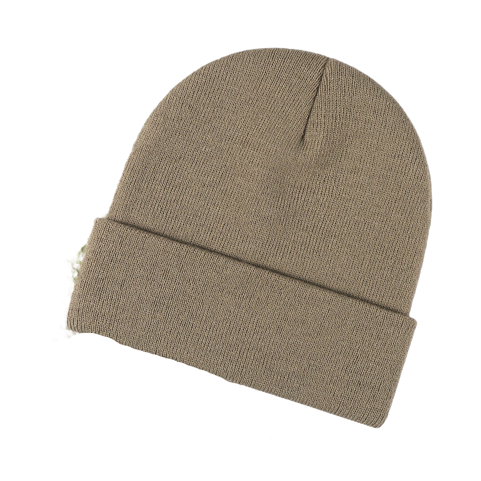 Acrylic Knitted Thermal Beanie With Front Embroidery 18