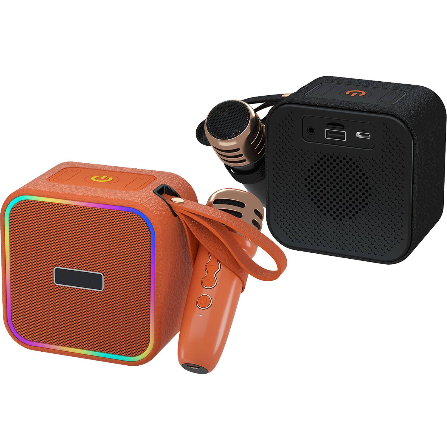 Mini Wireless Karaoke Speaker w/ Microphones 3