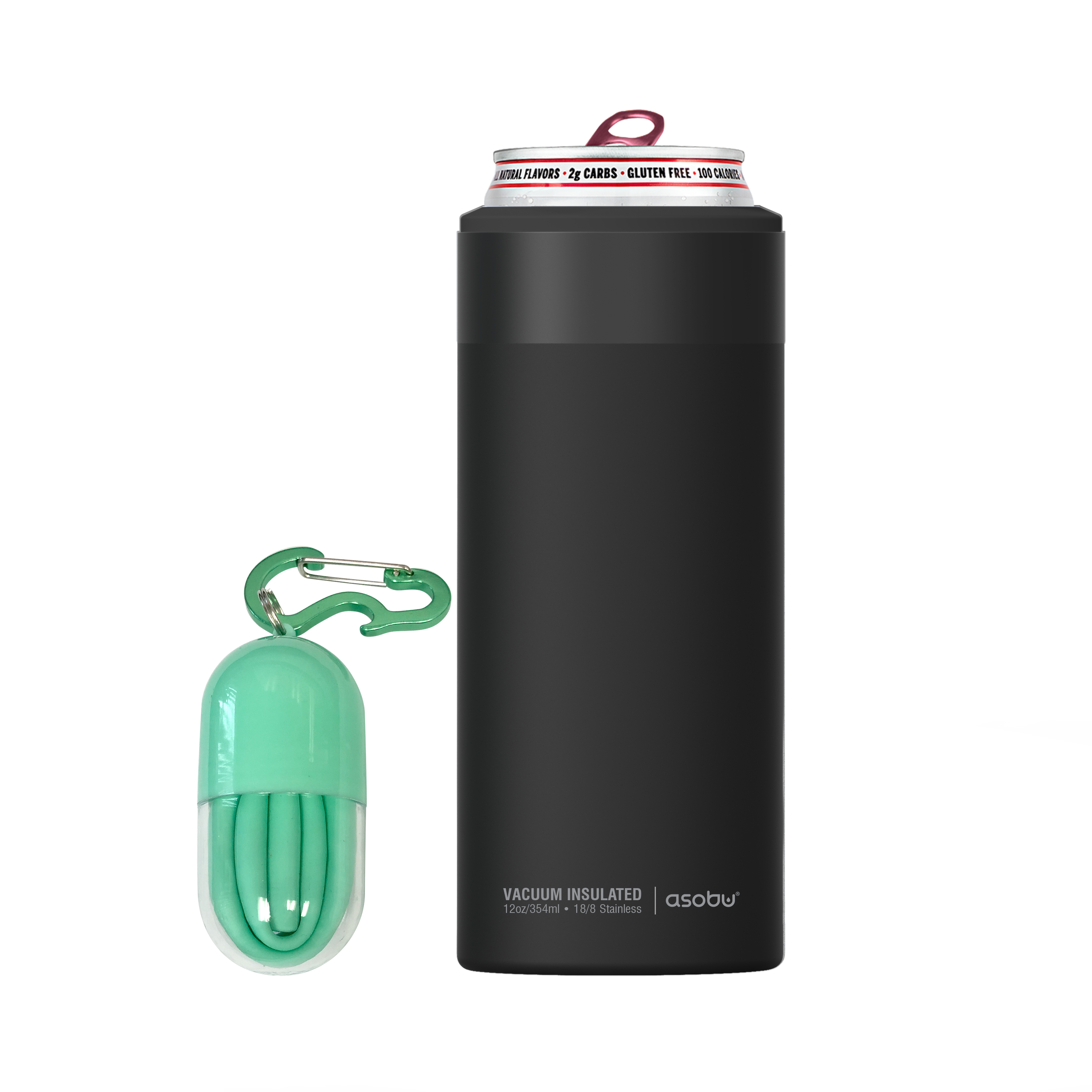 12 oz Asobu Insulated Slim Can Cooler 11