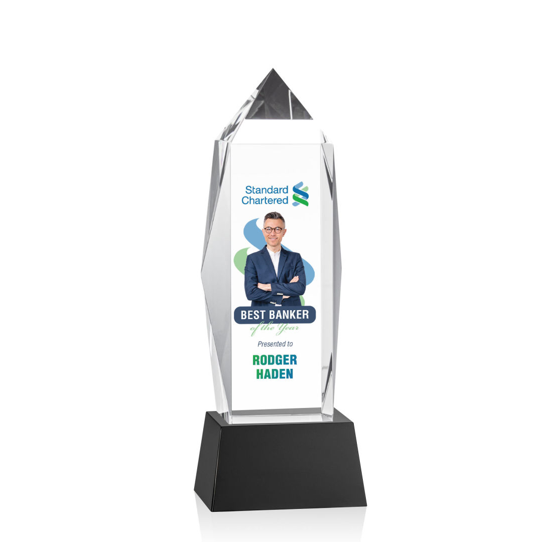 Bloomington VividPrint™ Award on Base - Black 4
