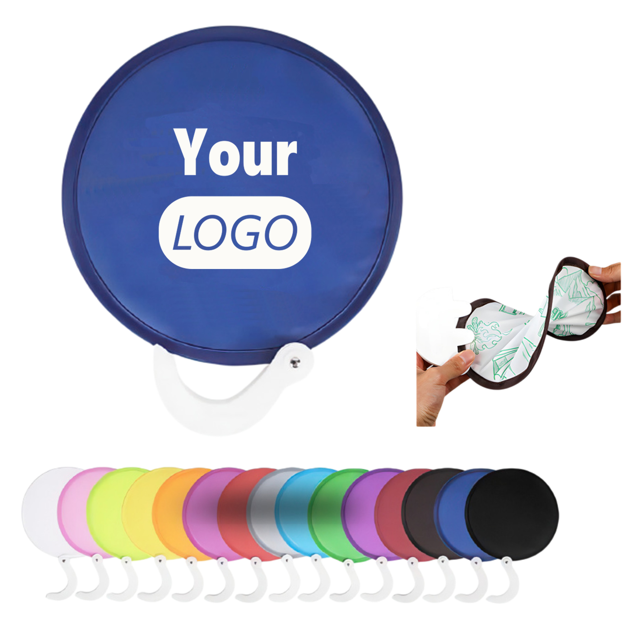 Collapsible Disc Flyers with Fan Function and Handle MOQ 50 1
