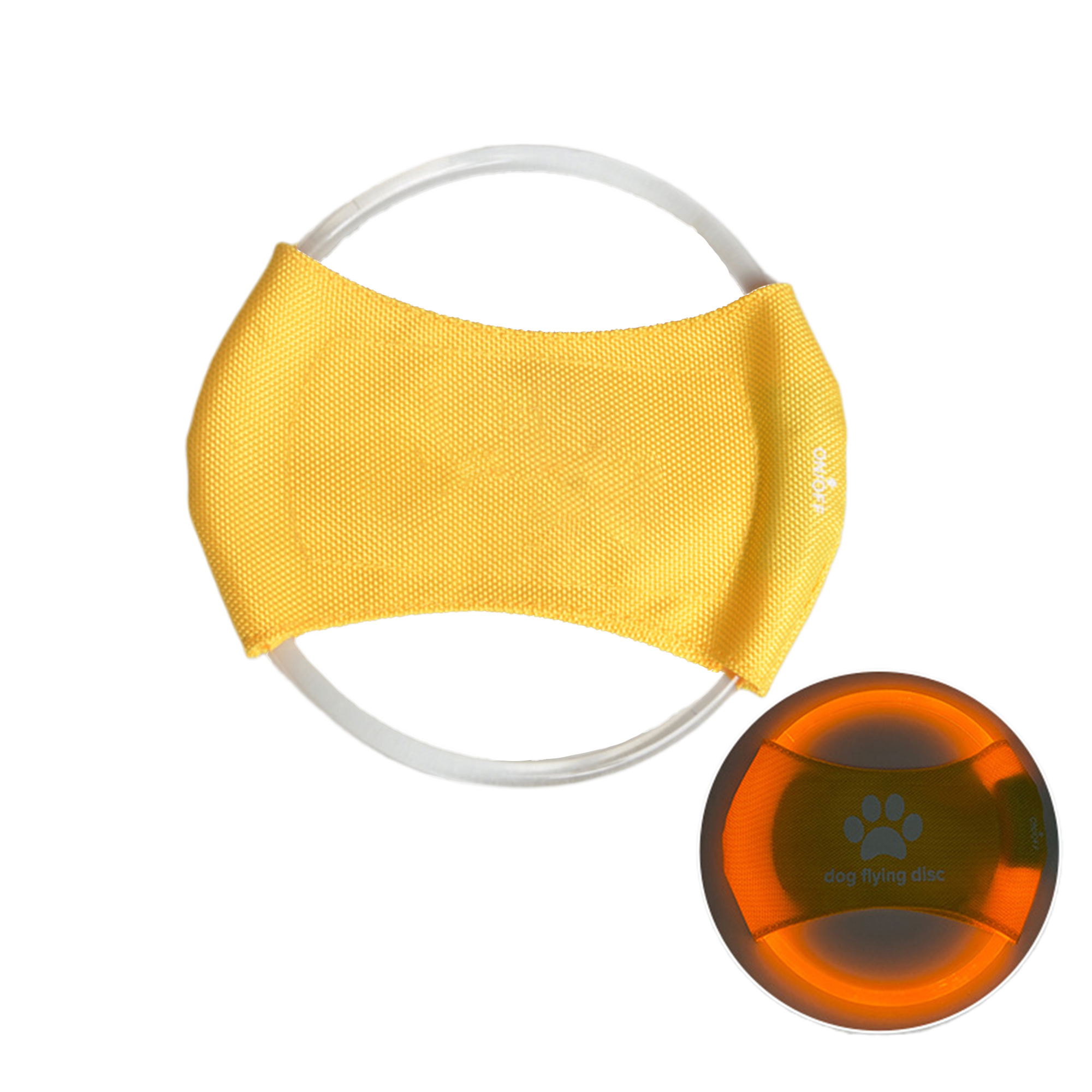 MOQ100 LED Rechargeable Glow Dog Flying Disc 1