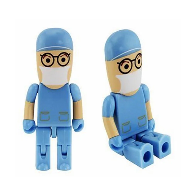 Doctor, Nurse, Surgeon, Medical Personnel Shaped USB Drive With Moveable Legs And Arms 17