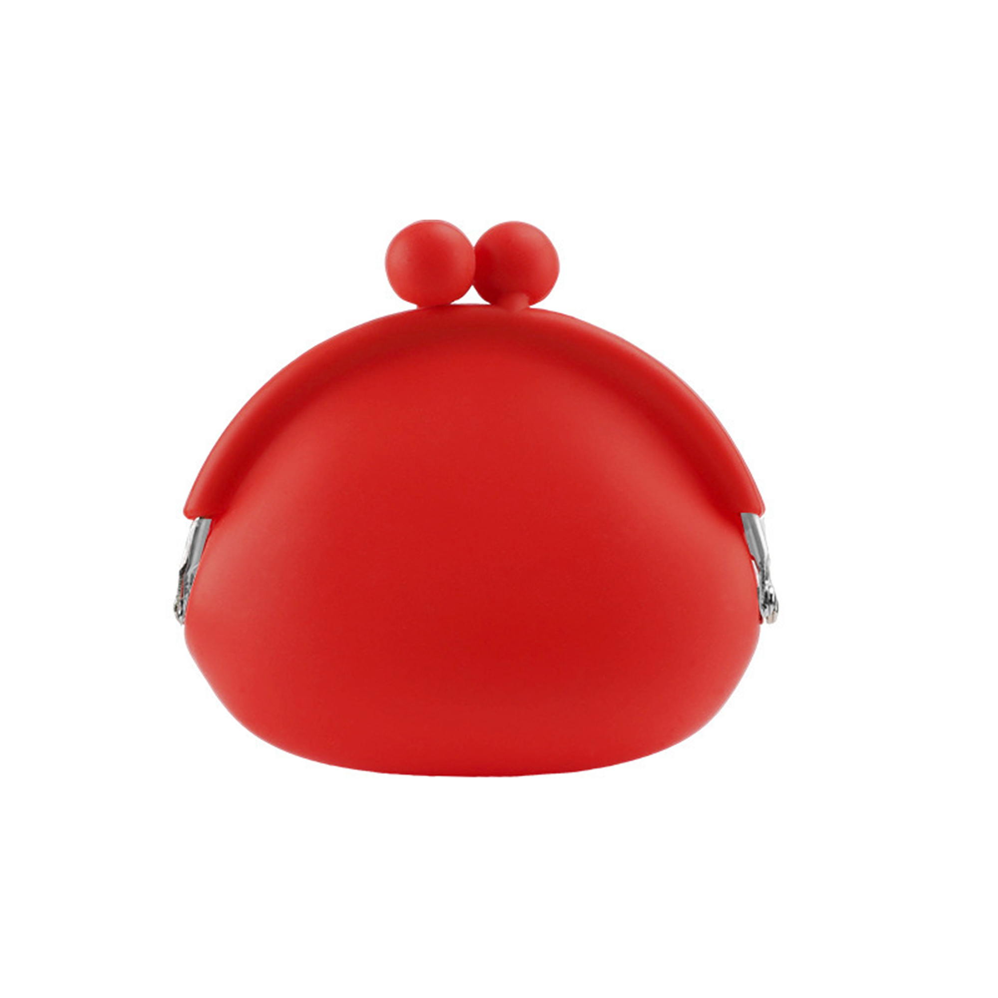 Food Grade Silicone Coin Case With Kiss Lock 3.66" x 3.54" 9