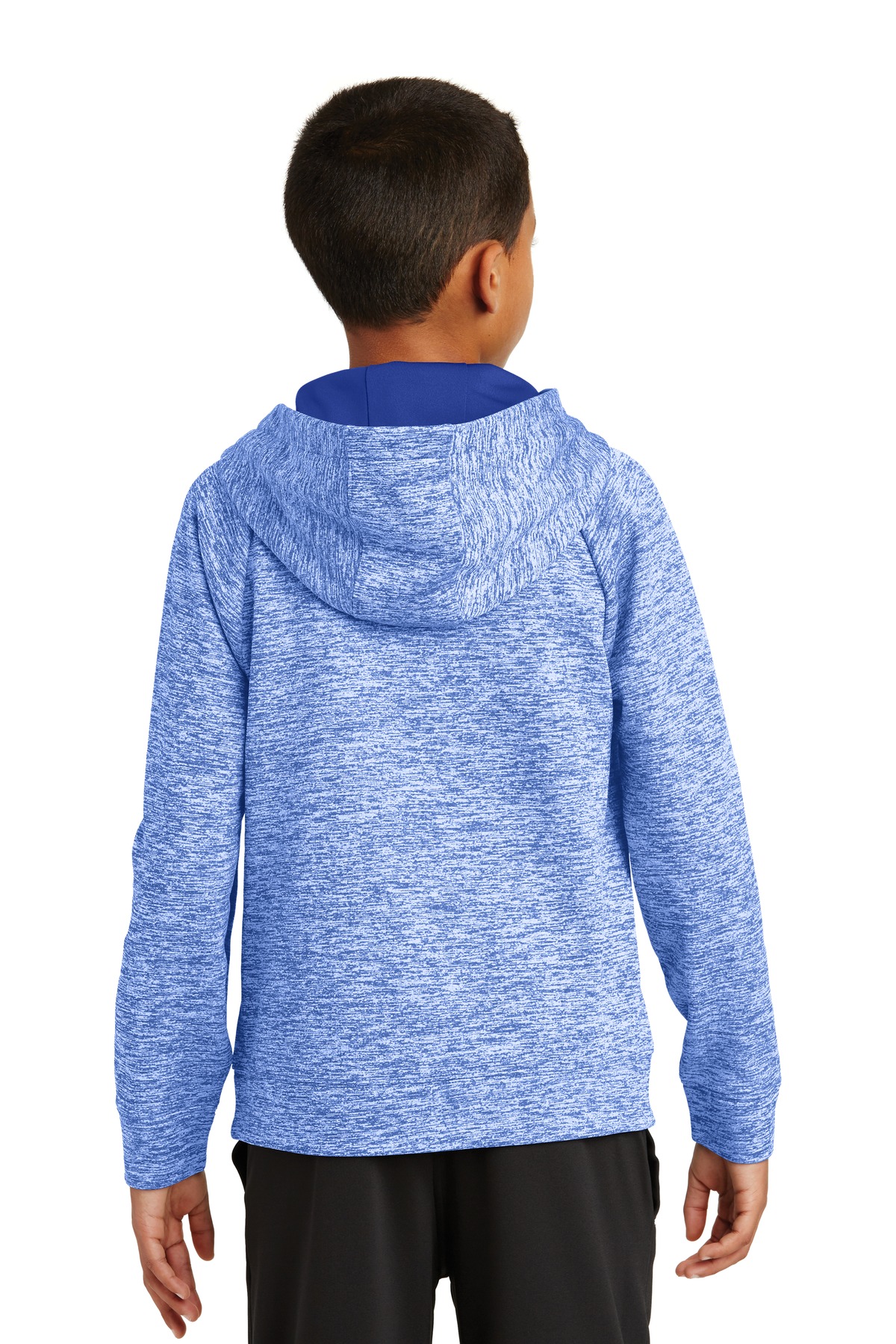 Sport-Tek Youth PosiCharge Electric Heather Fleece Hooded Pullover. YST225 15