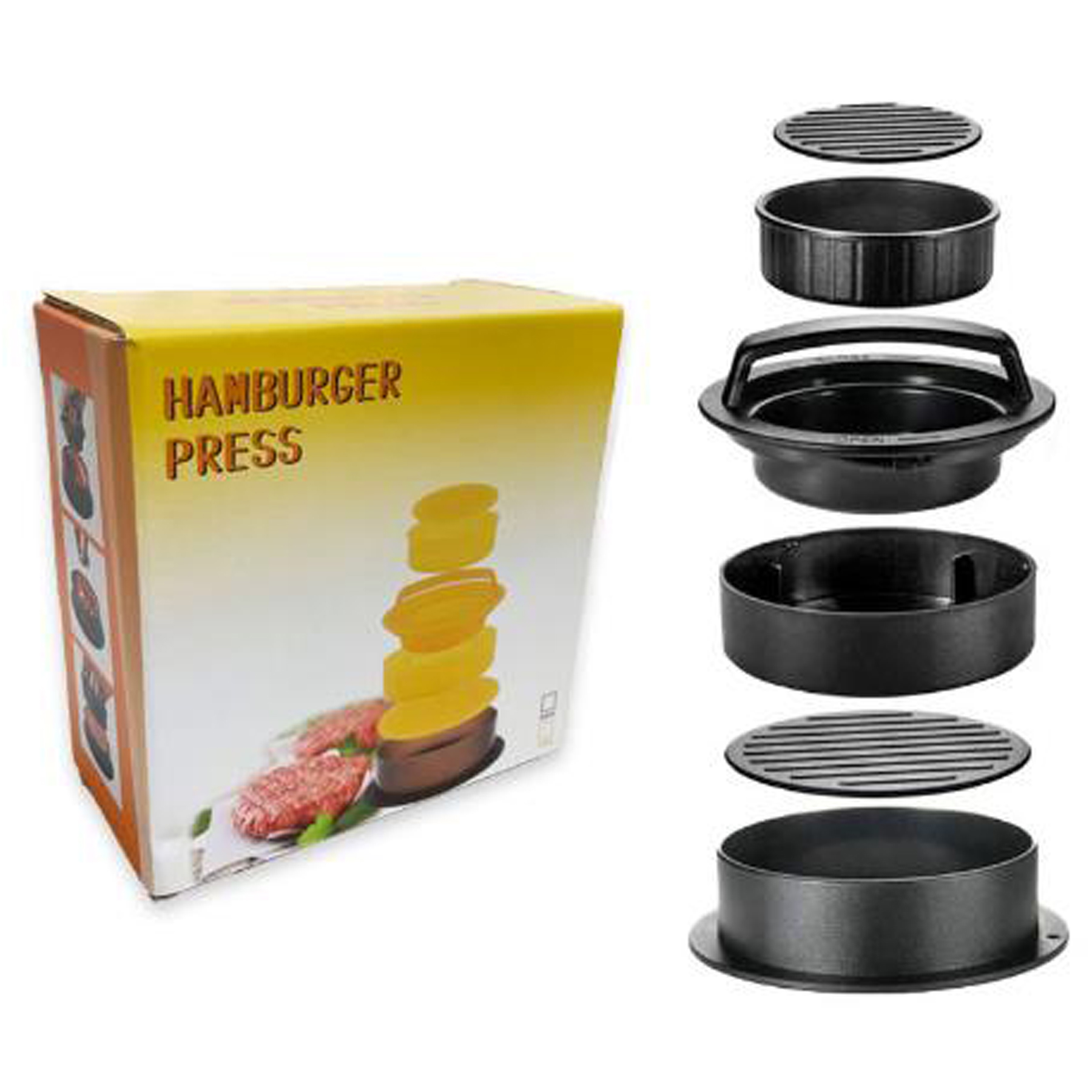 3-in-1 Burger Press with 100 Free Patty Papers 8