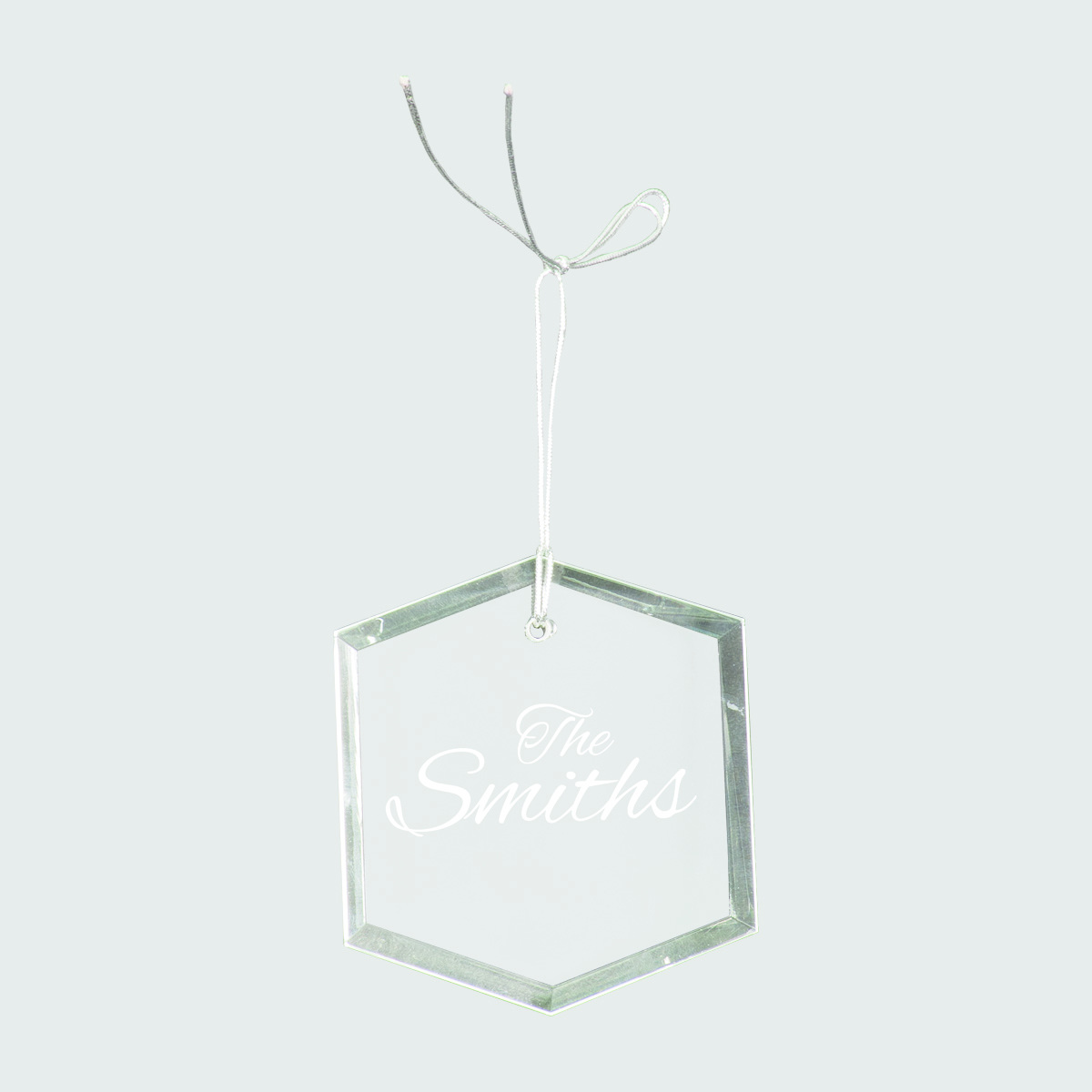 3" Crystal Hexagon Ornament