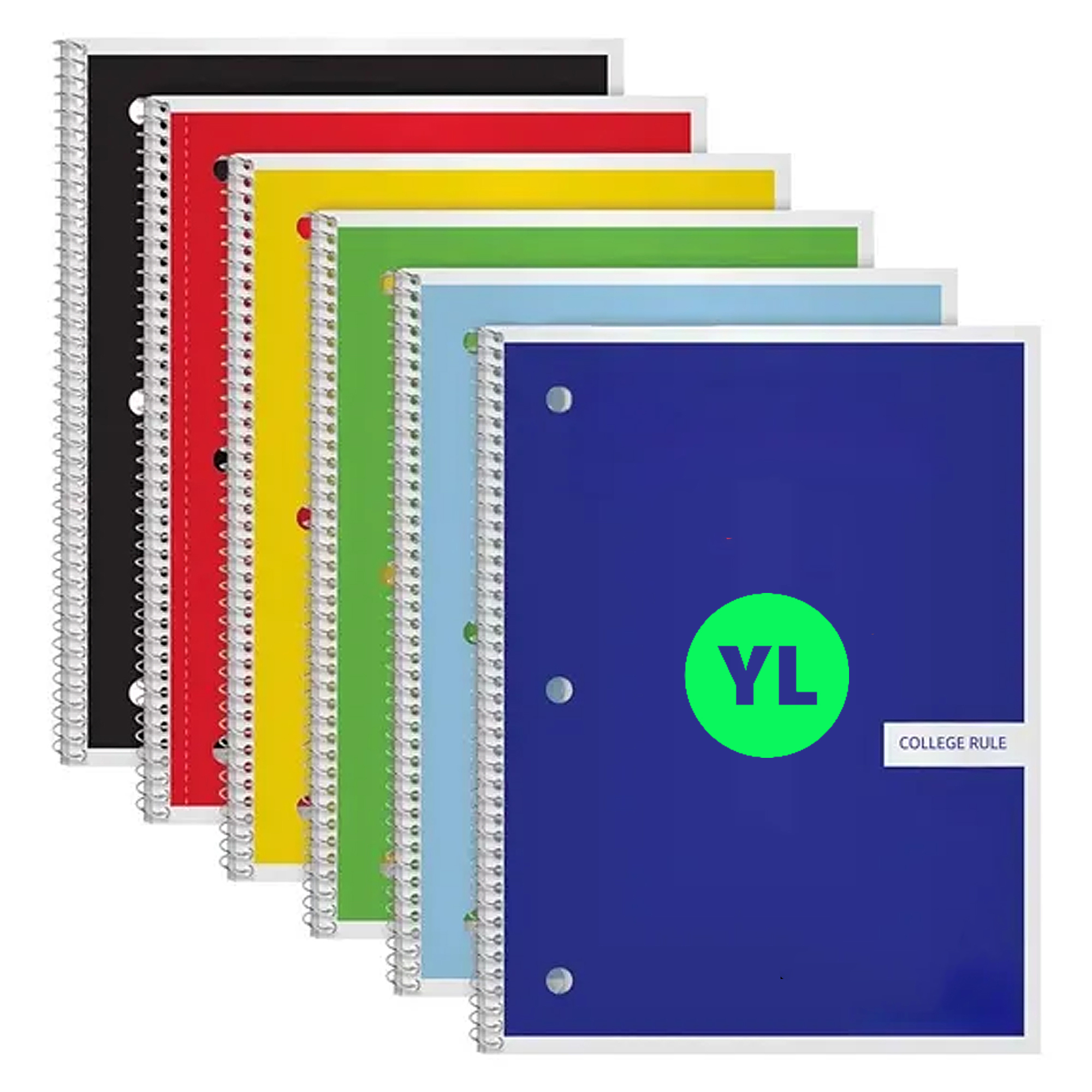 Large College Ruled Notebook Spiral Binding School 1
