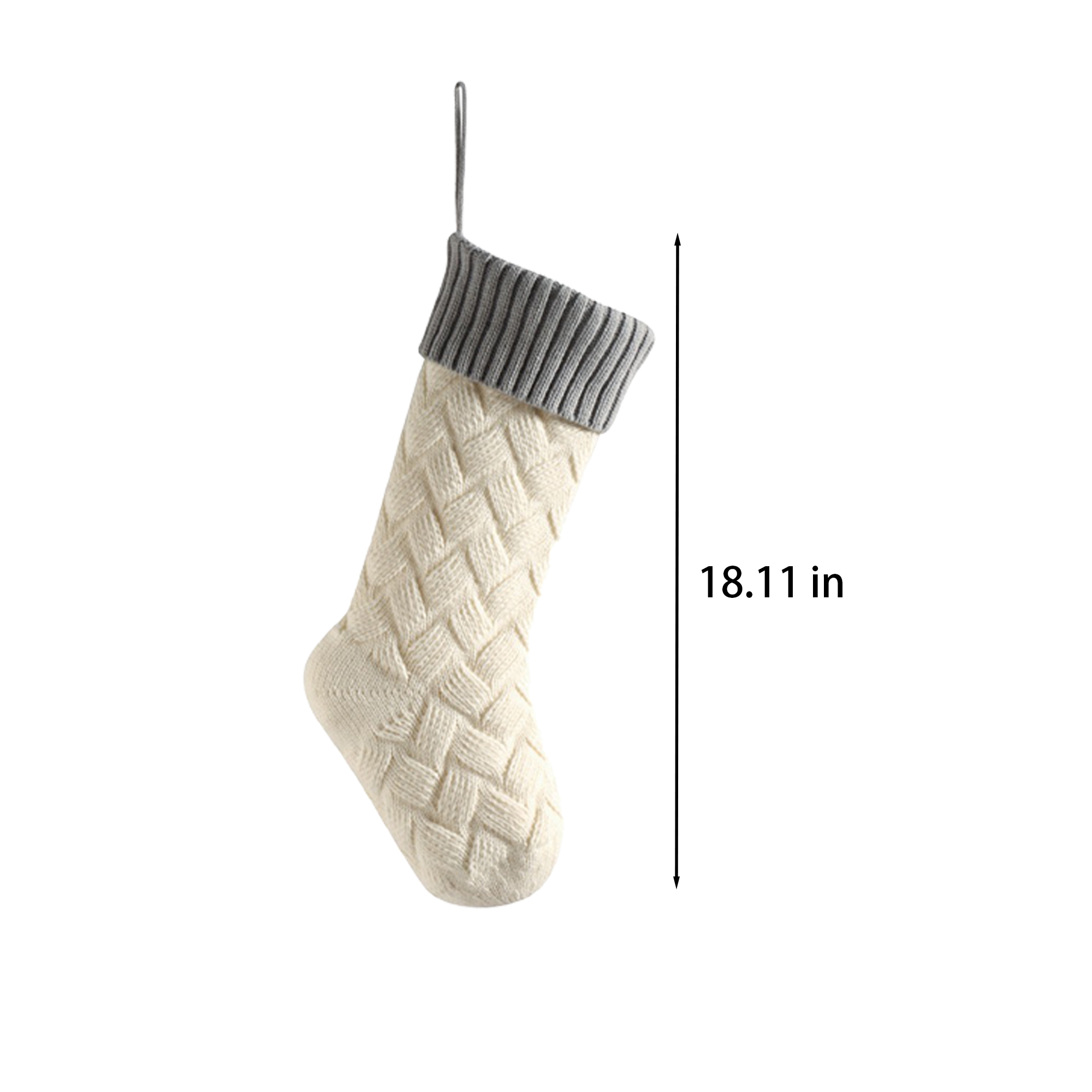 Acrylic Classic Knitted Christmas Stockings 2