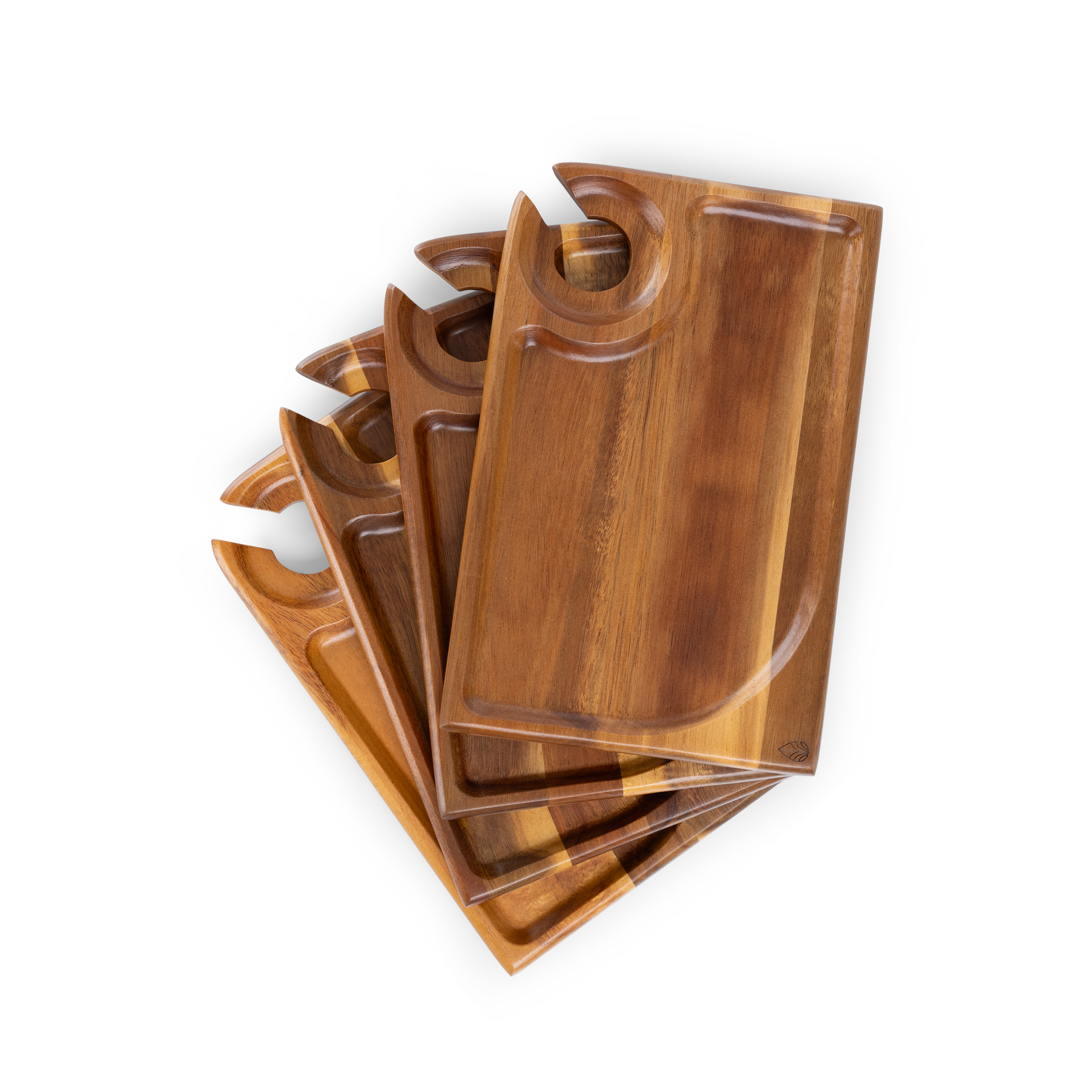 Rectangle Wine Appetizer Plate Set of 4 2