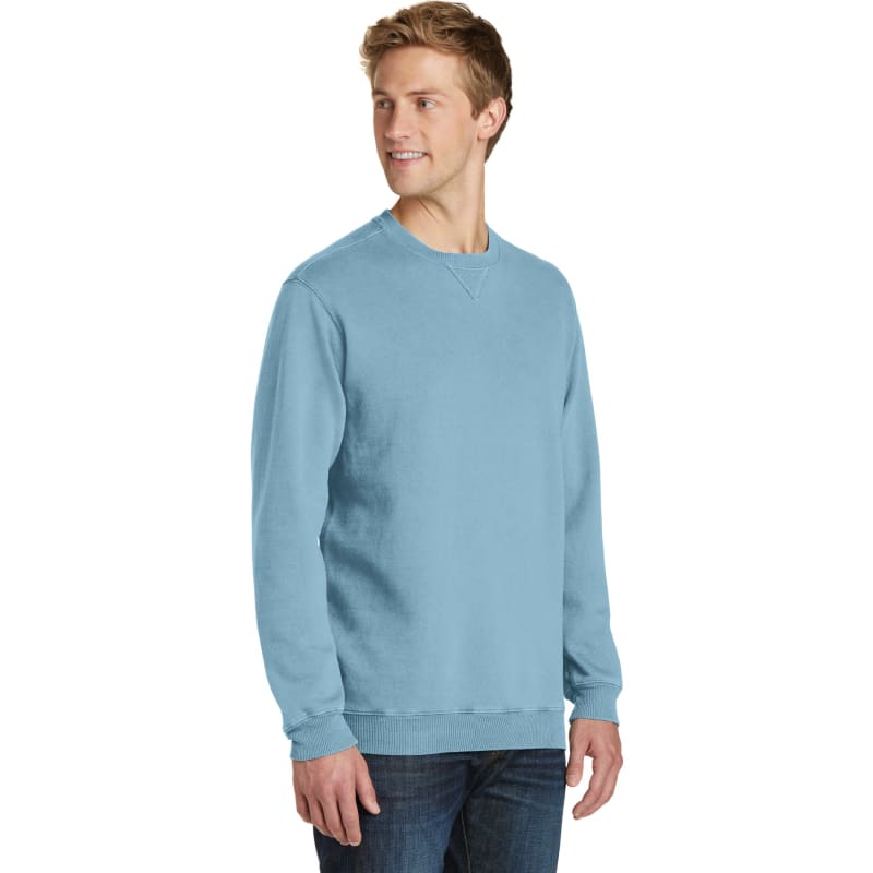 Port & Company Beach Wash Garment-Dyed Crewneck Sweatshirt, custom hoodie or sweatshirt with logo imprint 13
