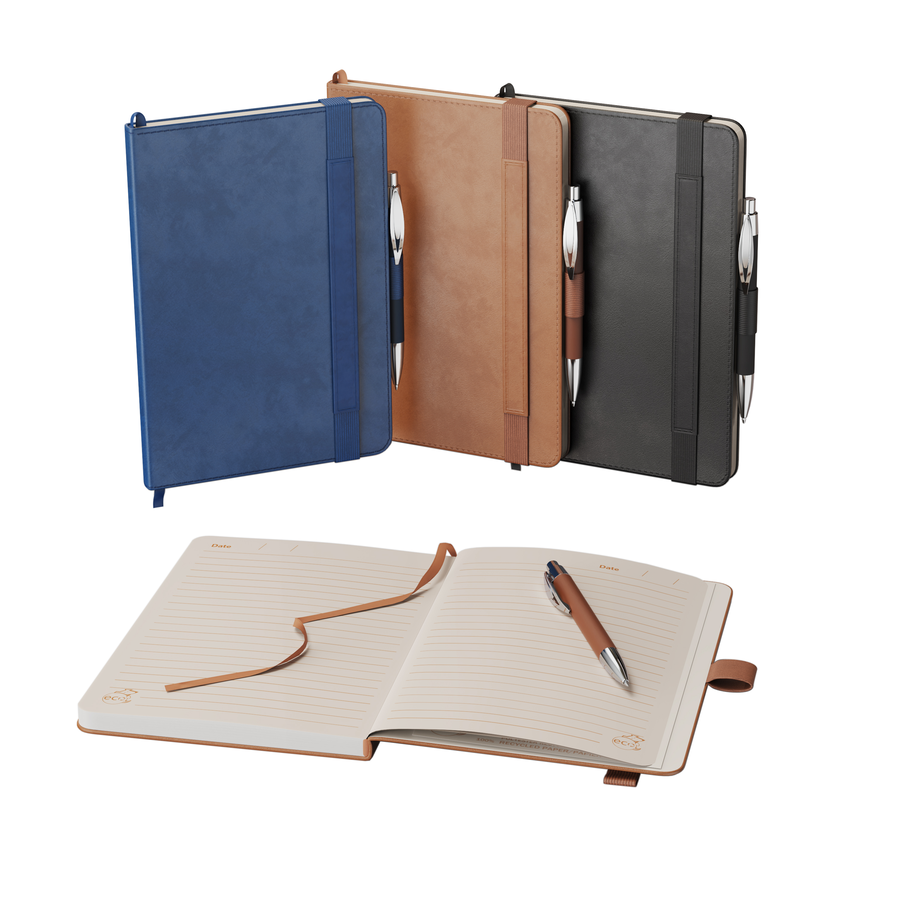 Preston hardcover journal pen combo