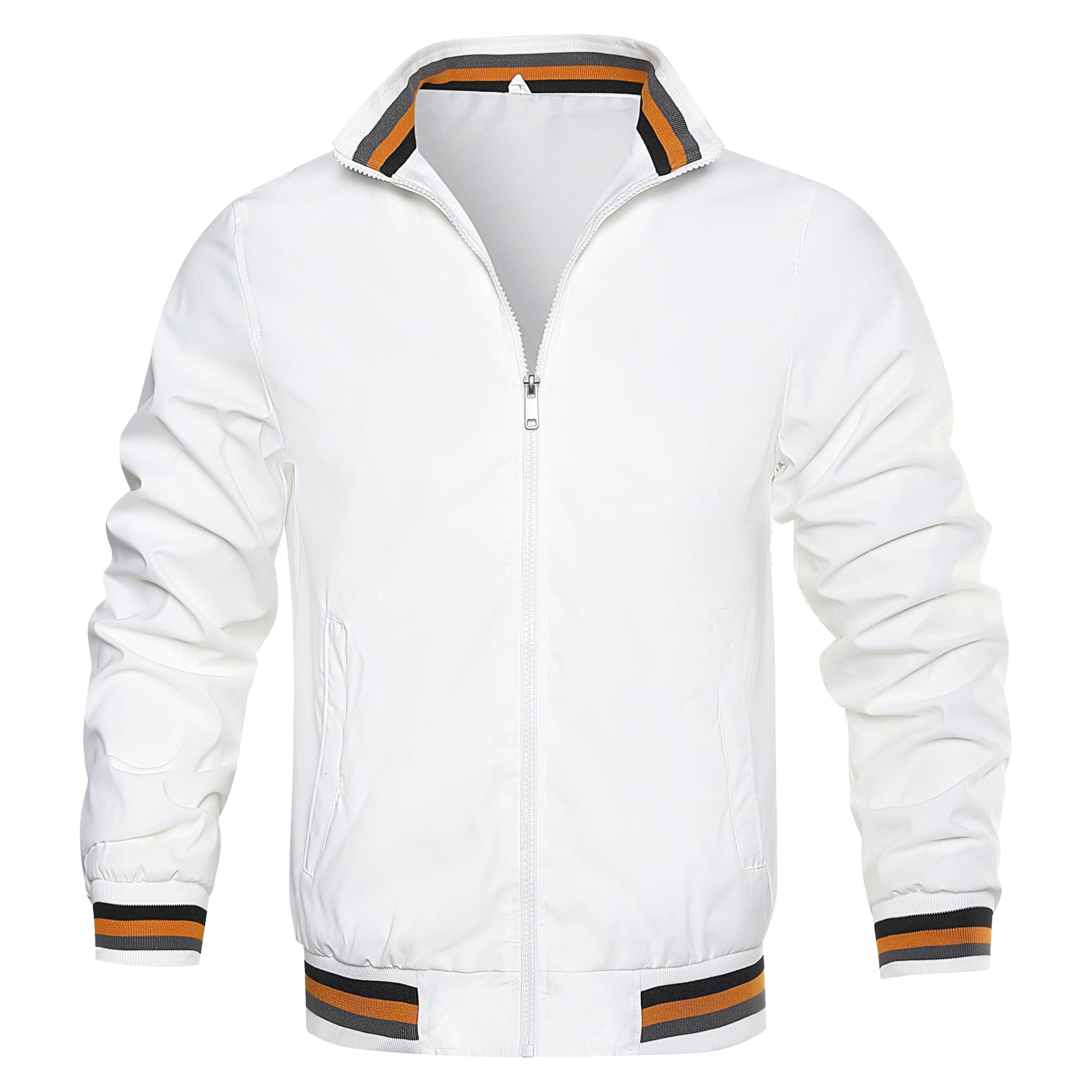 Polyester Solid Color Jacket Sports Jacket, custom jacket with logo imprint 6