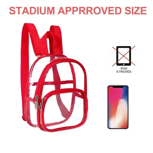 Waterproof Clear Mini PVC Backpack with Transparent Bag 9