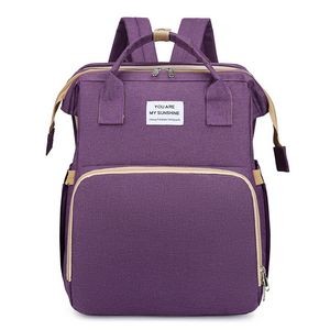 Multifunctional Baby Diaper Bag Outdoor Baby Bed Backpack 6