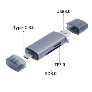 2 In 1 USB 3.0 and USB Type C Card Reader 2
