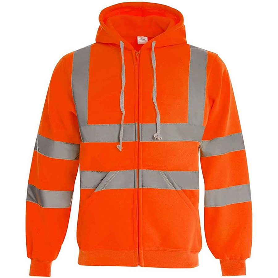 VISIPRO Reflective Safety Full-Zip Hoodie with Bands & Brace 3