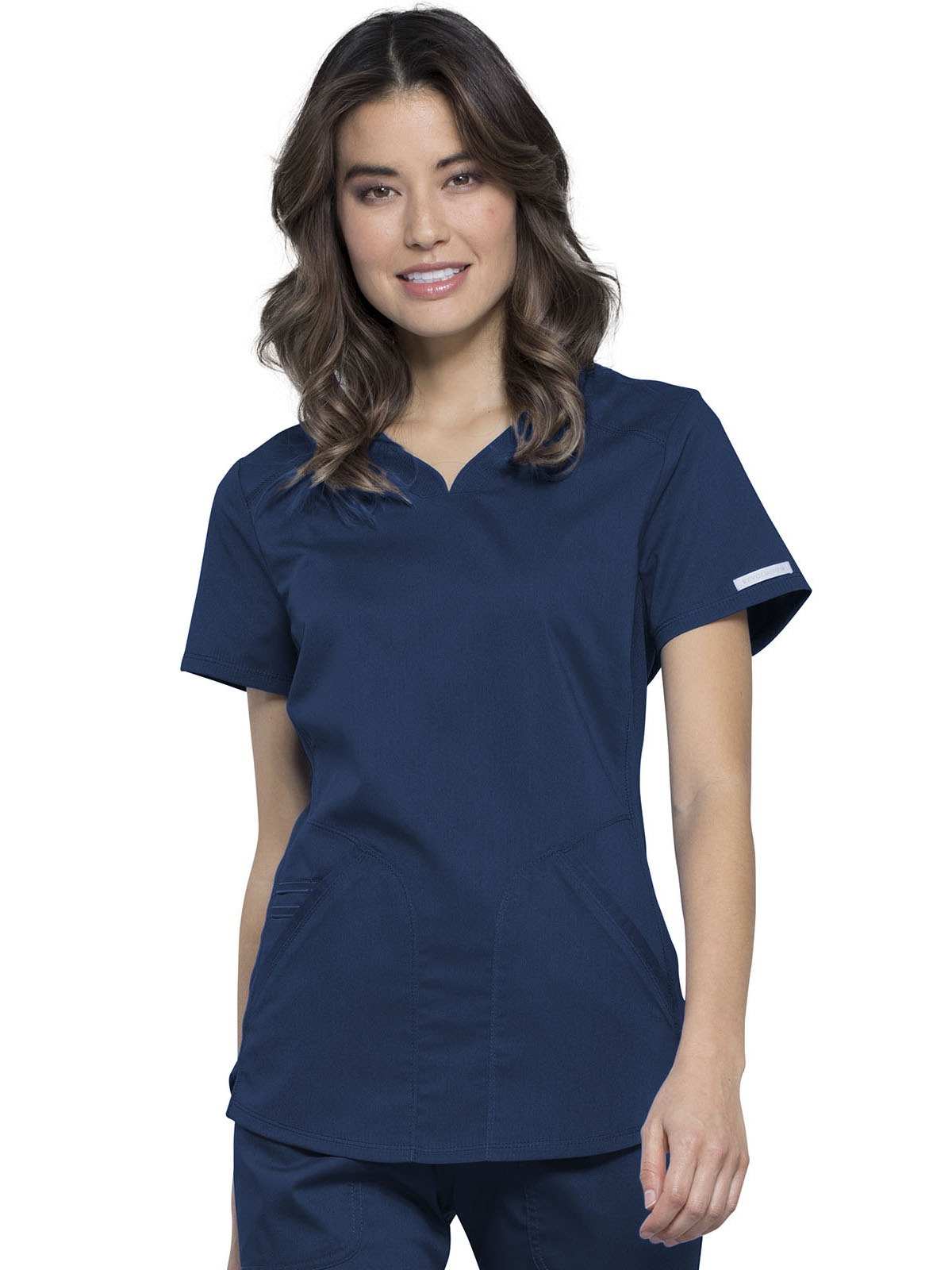 Cherokee - Workwear Revolution - Women's 2-Pocket V-Neck Top 3