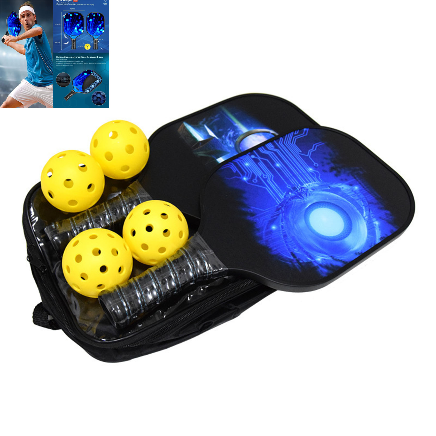 Pickleball Paddles Set
