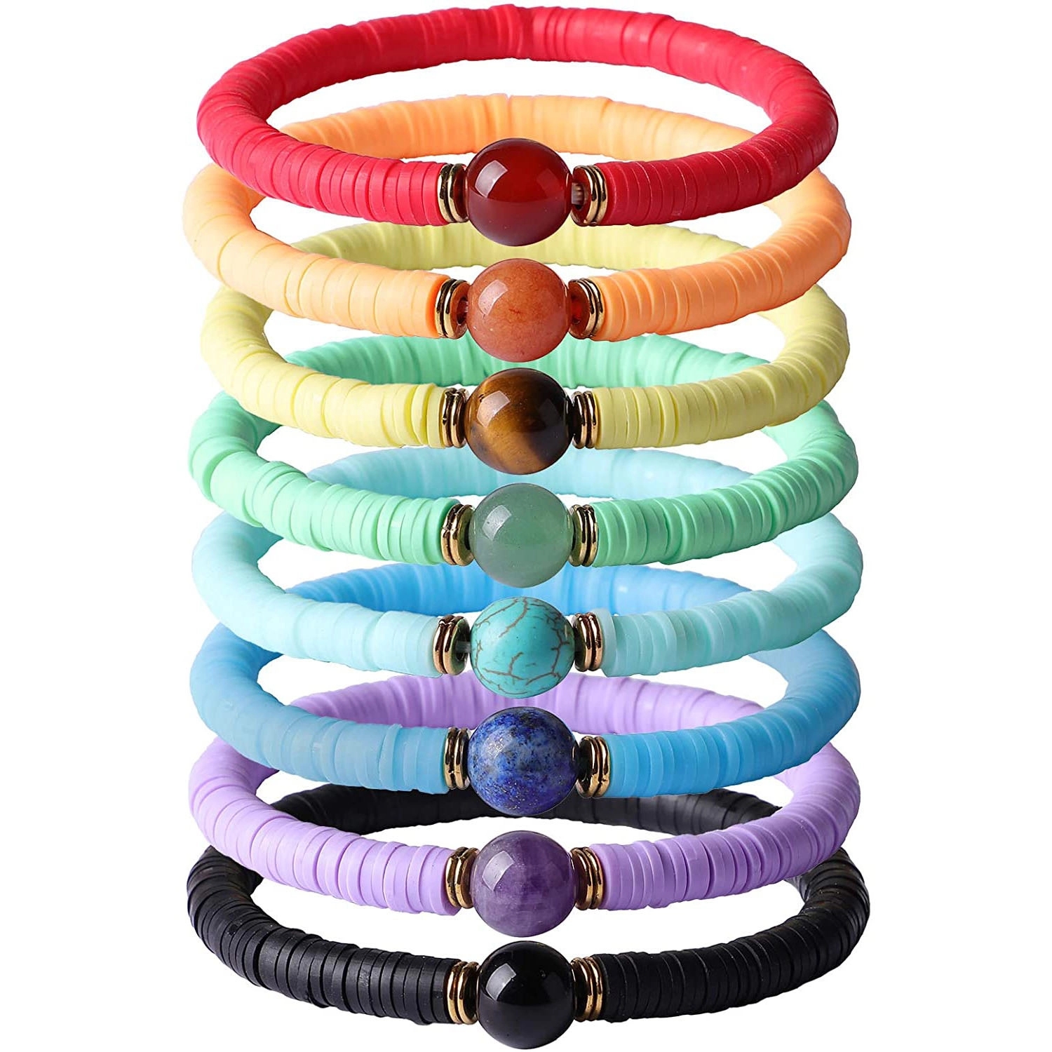 Beaded Elastic Bracelets 2