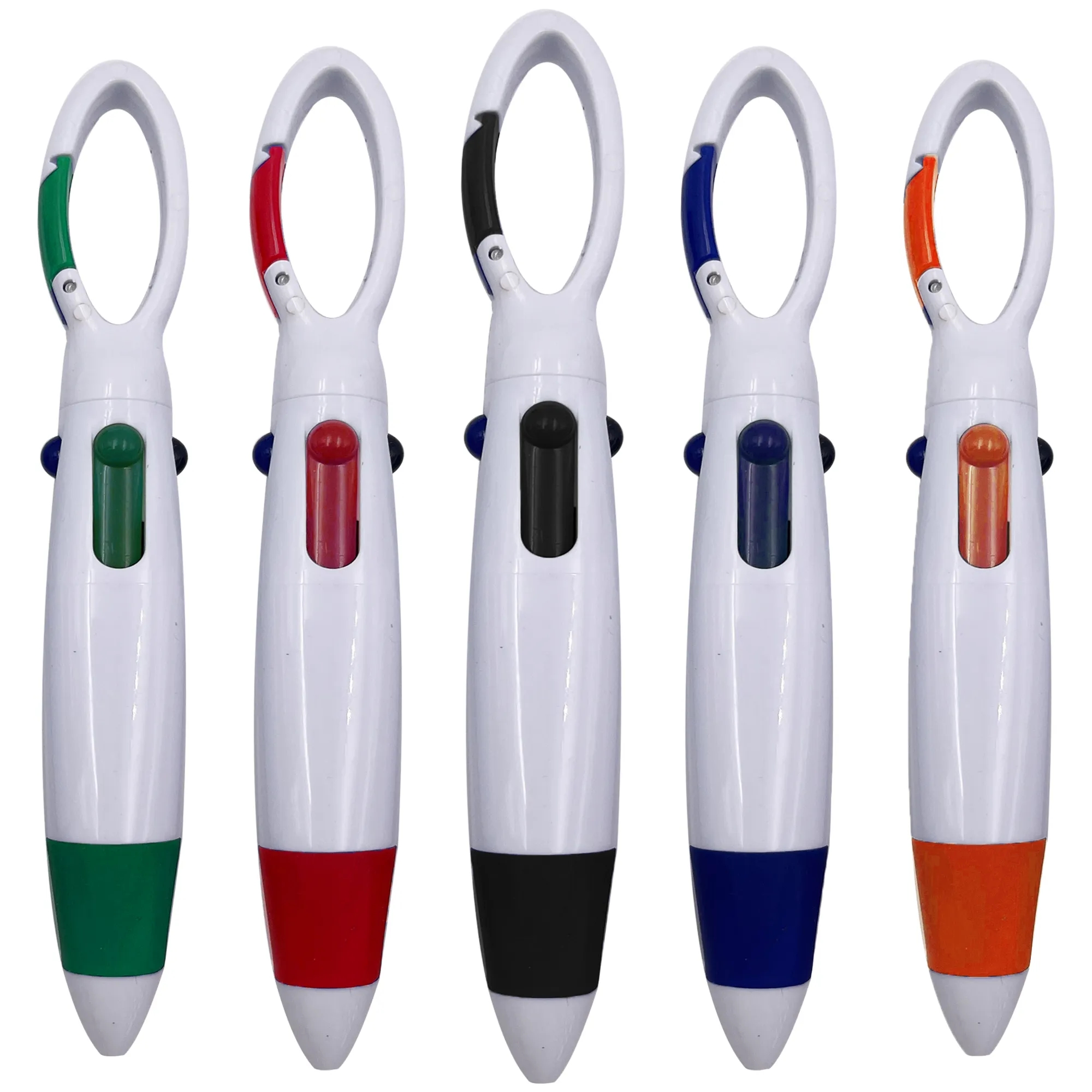 4-in-1 Plastic Carabiner Quatro Pens 2