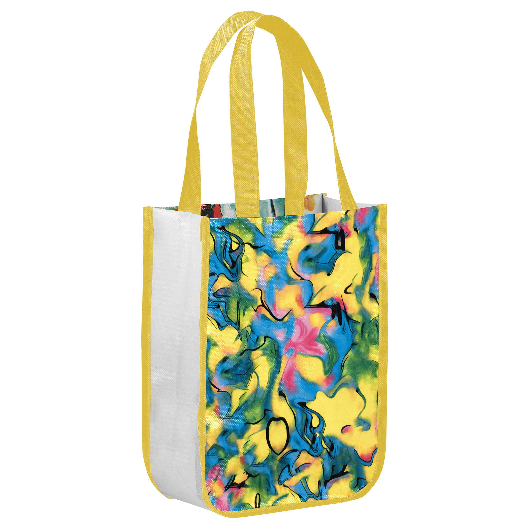 Fully Customizable 105GSM Round-Corner Laminated Tote Bags (12'' x 16'' x 6'') 18