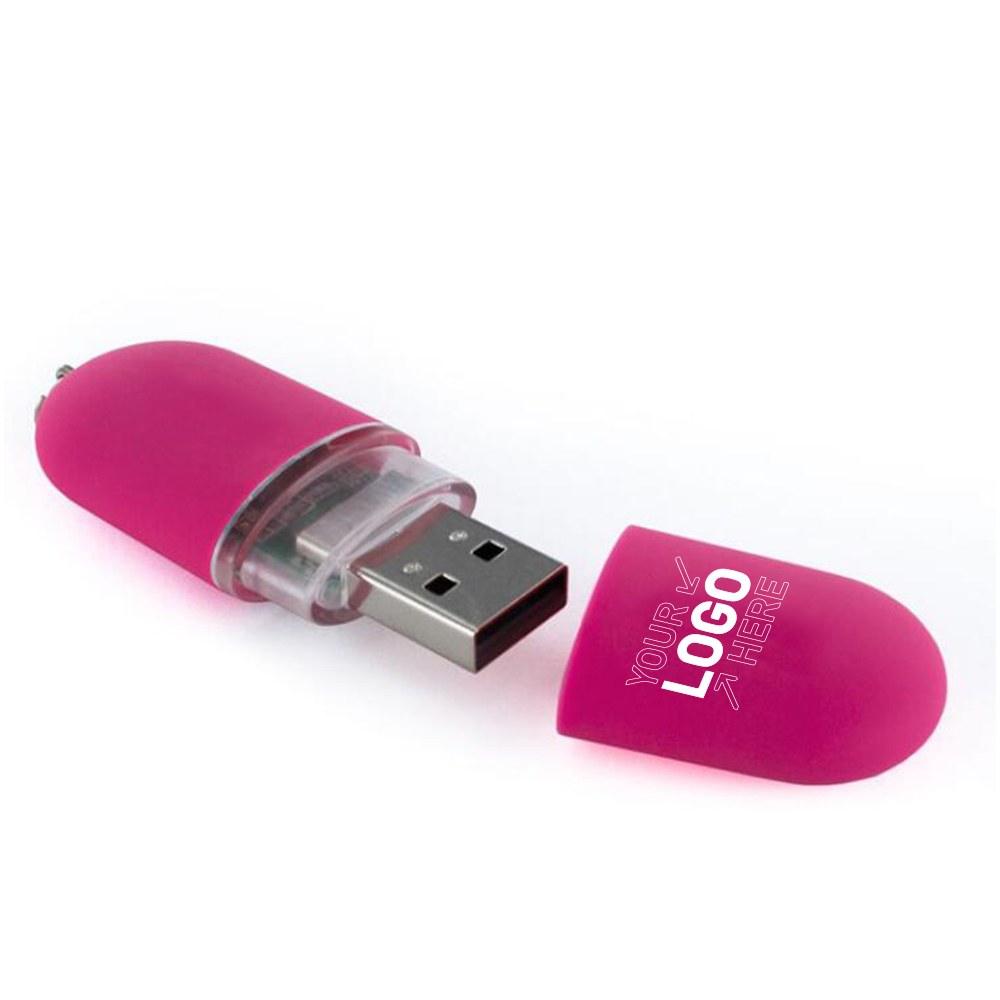 2 gb lipstick usb flash drive with key chains 4