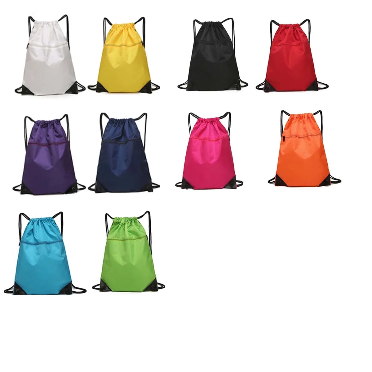 Portable Travel Sports Drawstring Backpack 4