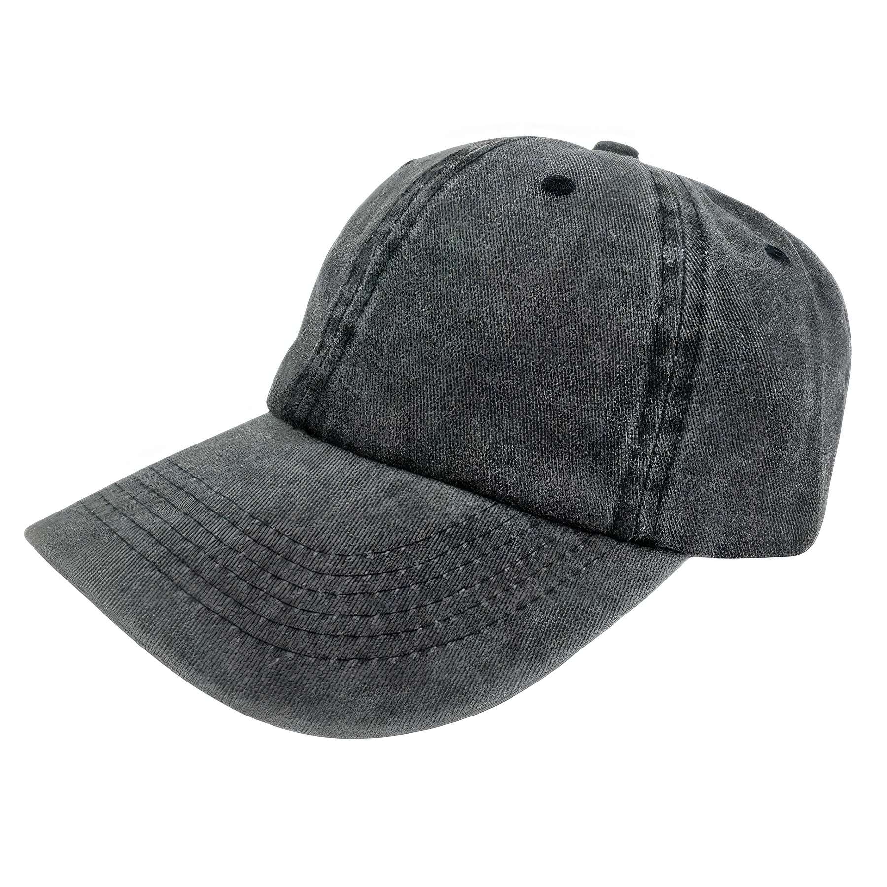 Custom Adjustable Washed Cotton Baseball Cap Unisex Hat 2
