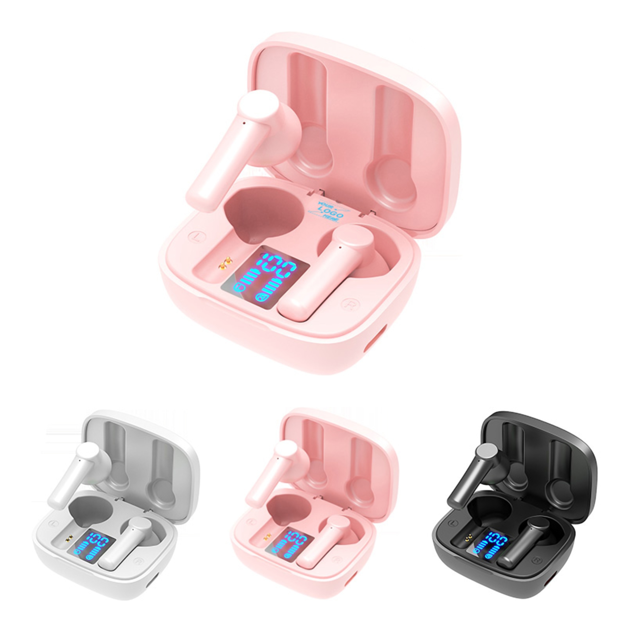 Wireless Bluetooth Earbuds w/Charging Holder