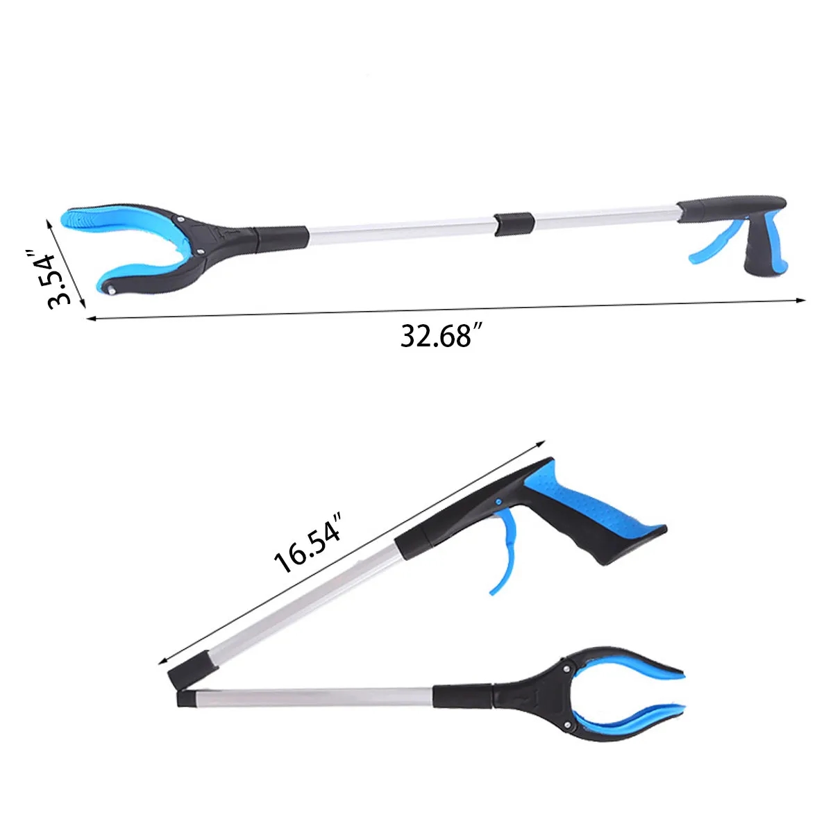 Foldable Grabber Pickup Tool with 360 Rotating Jaw & Magnet 4