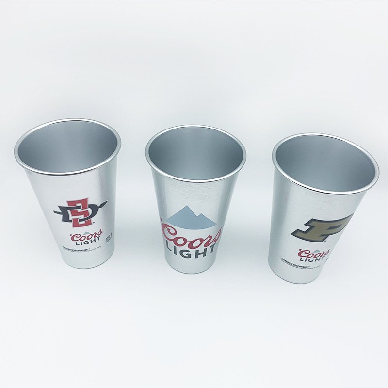 22 Ounces Aluminum Bar Mugs Cold-Drink Tumblers 6