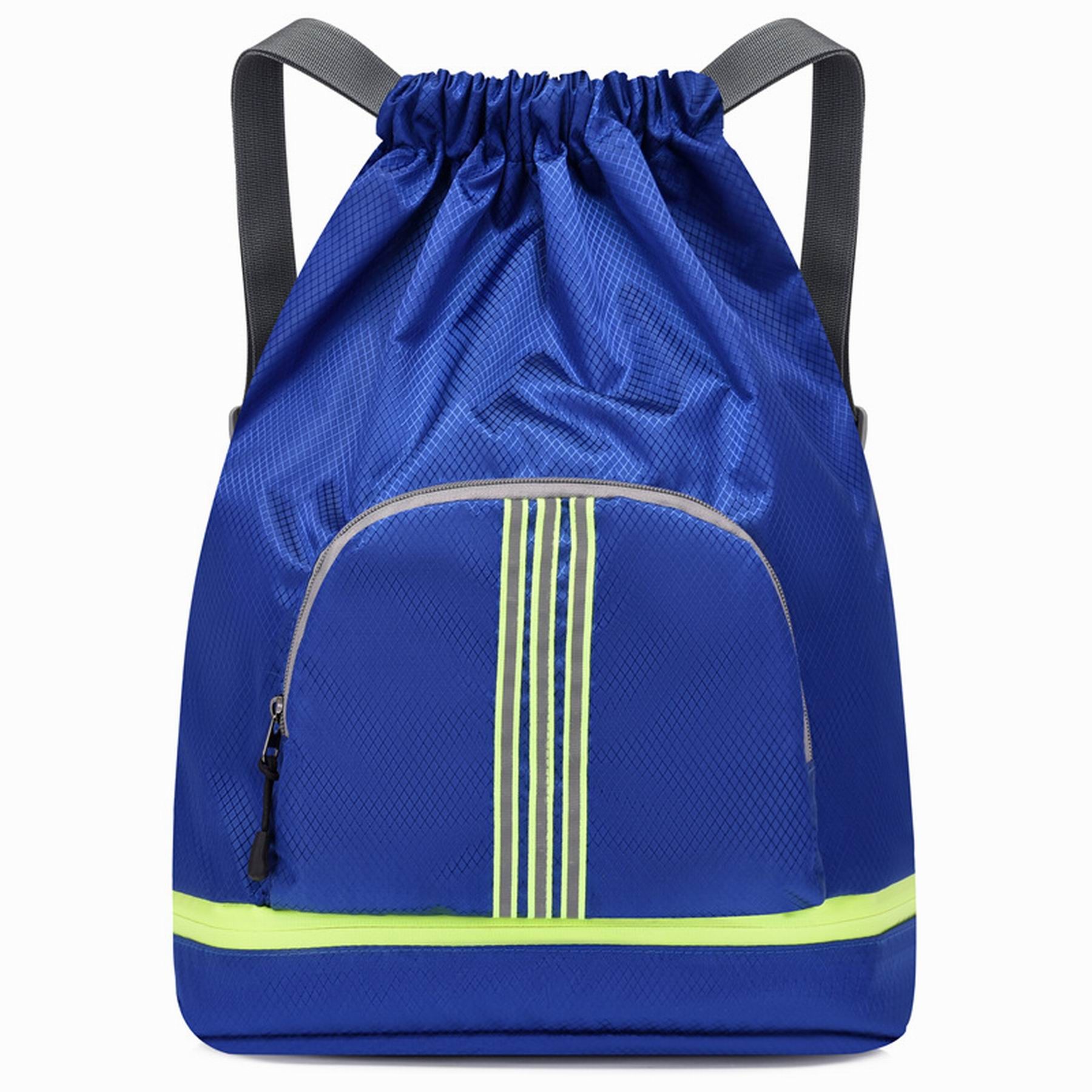 Foldable Drawstring Backpack With Reflective Strip 2