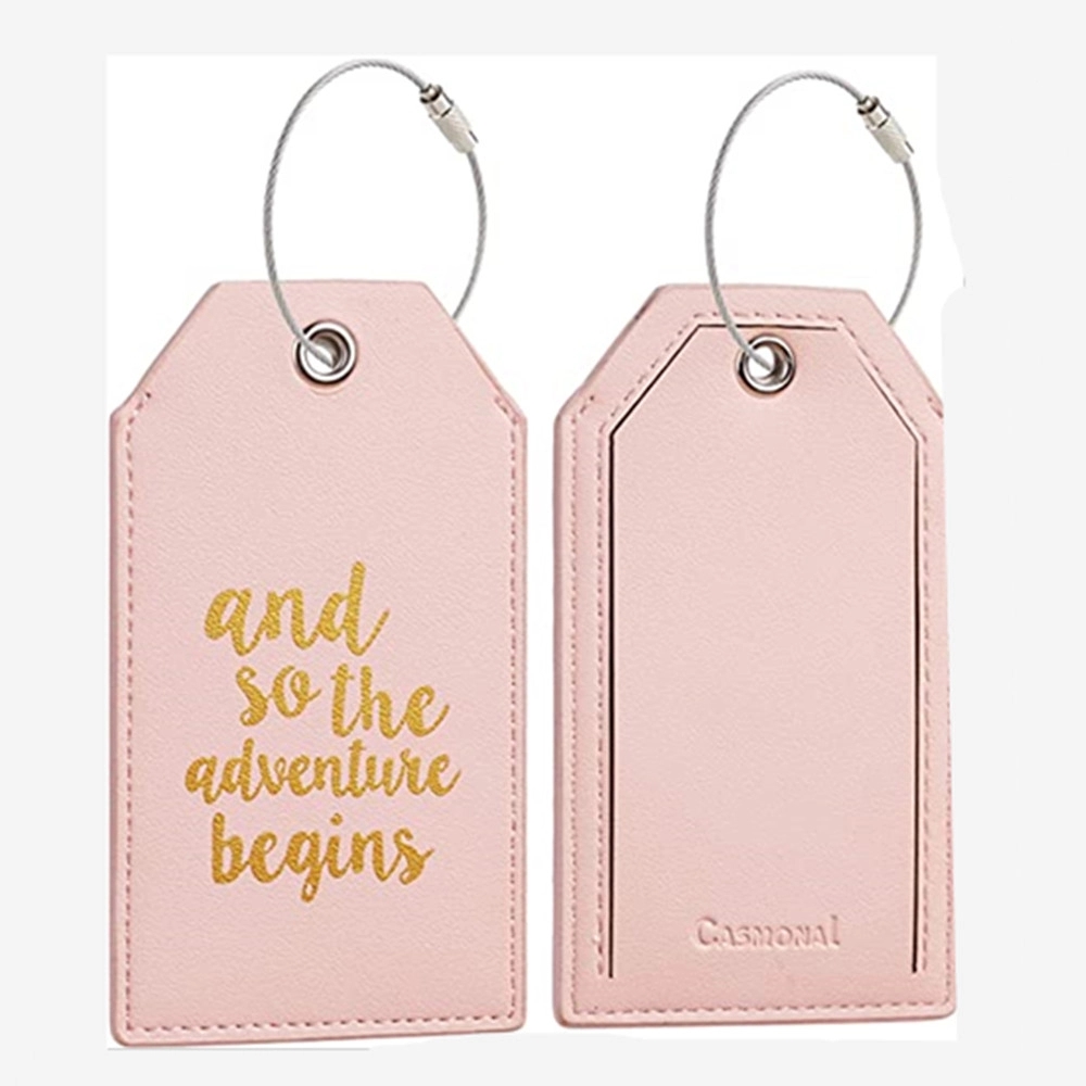 Pu Luggage Tags With Steel 2